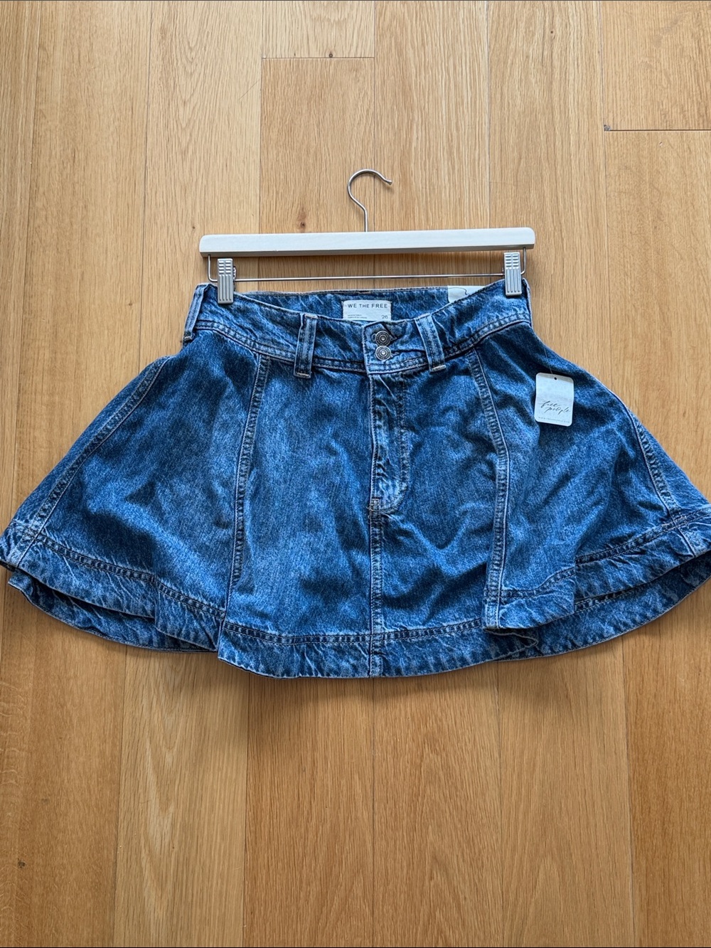 NWT We The Free Denim Skirt